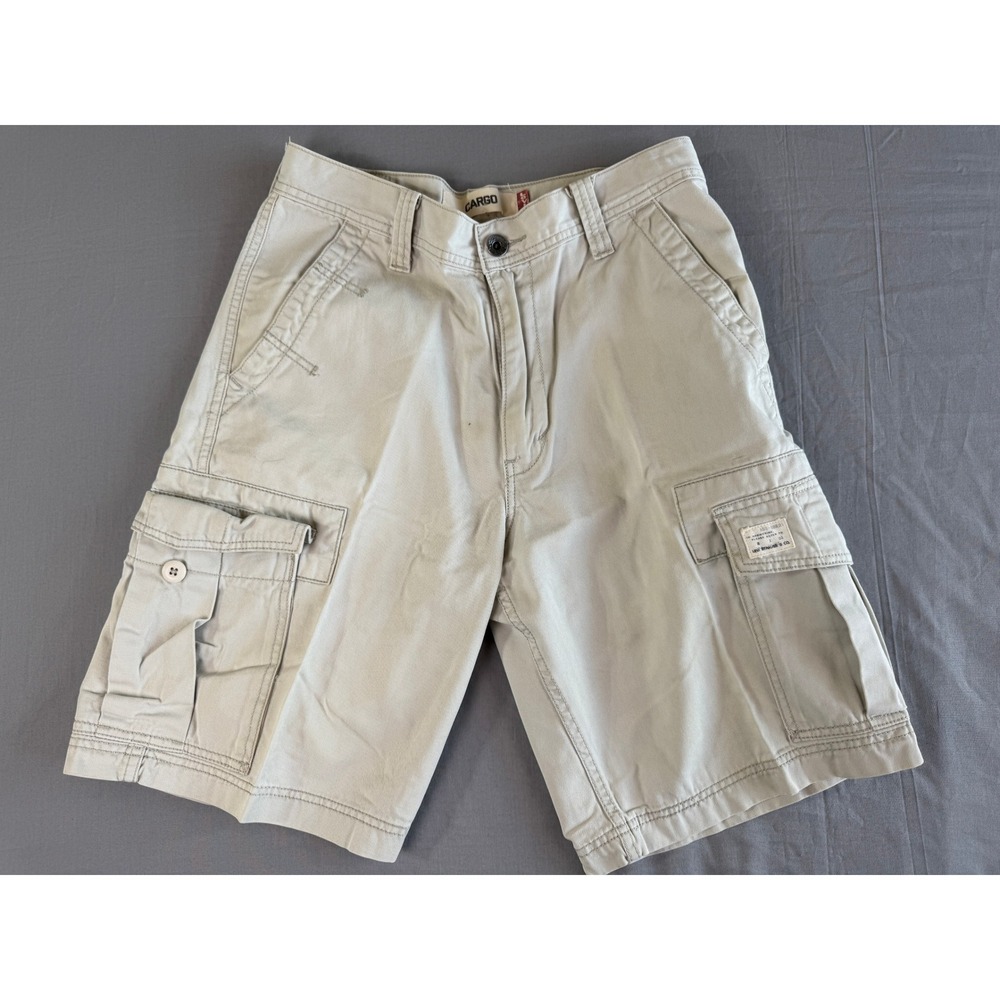 Levi's Cargo Shorts Mens 30 Beige Y2k Relaxed Fit Utility Outdoor Casual Pockets